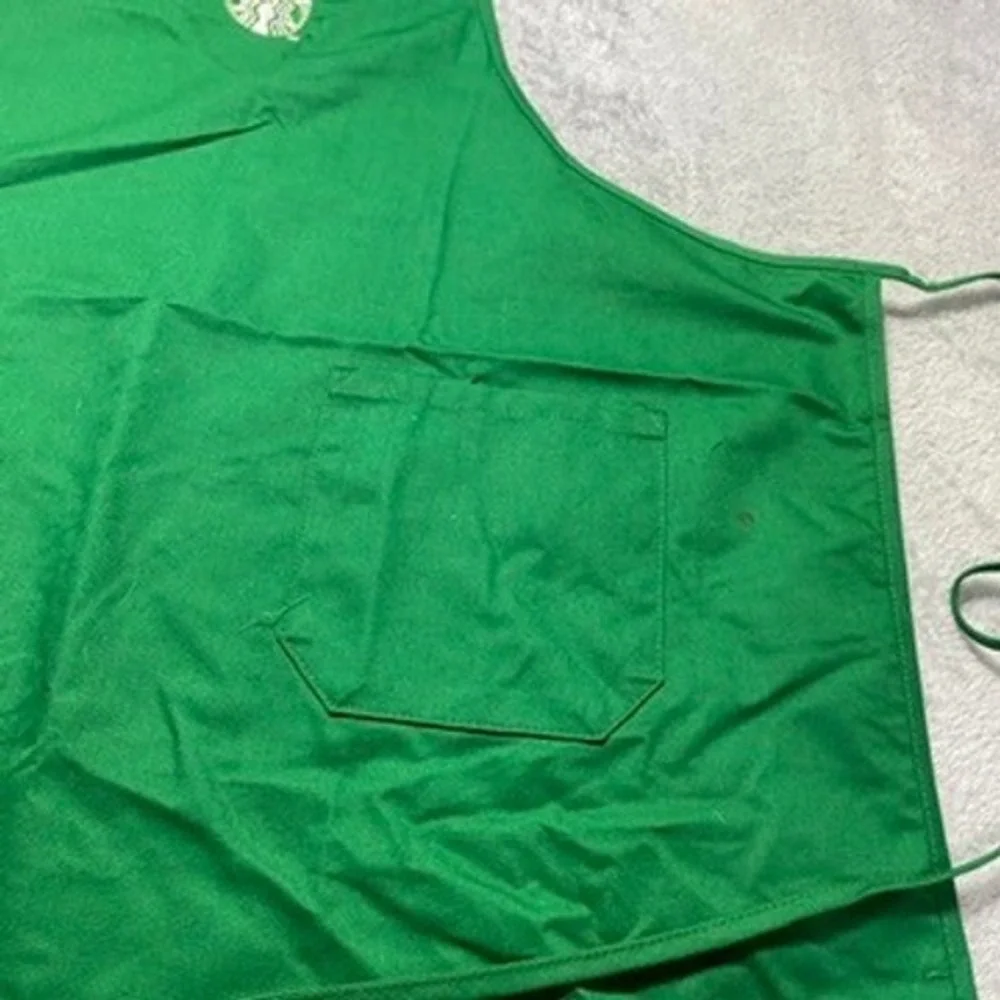 Starbucks Unisex OS Apron Barista Classic Green Embroidered Logo Pockets